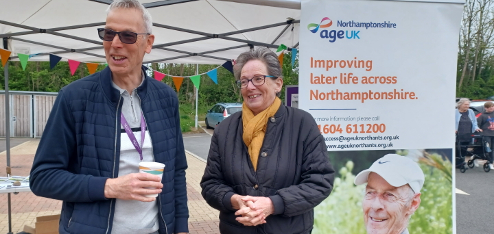 Neil was pleased to talk to Jan from Men in Sheds Brackley.