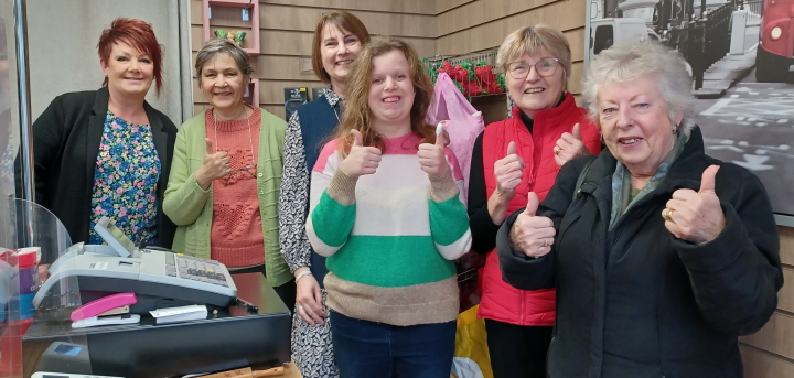 Our shop volunteers are raring to go!