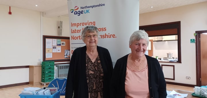 Maureen and June in Kingsthorpe.