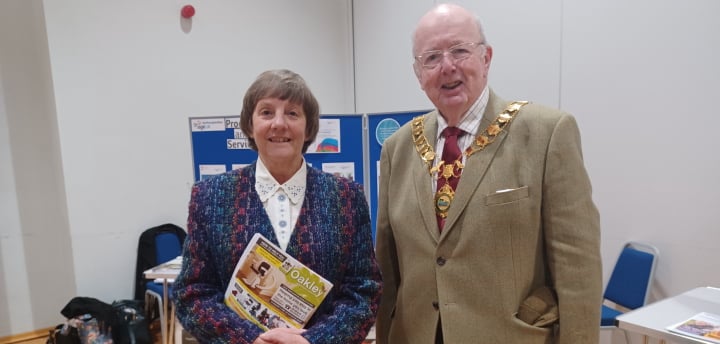 Janet Marchand and Cllr Larry Henson at our AGM.