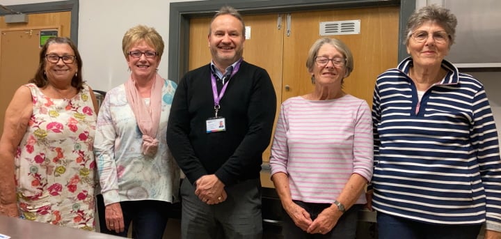 Roger with some of the Wootton Seniors Club committee.