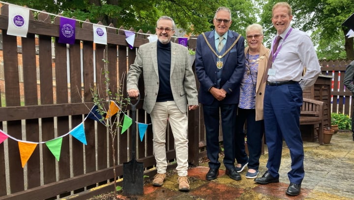 Thank you Deputy Lieutenant for planting our little Jubilee tree.