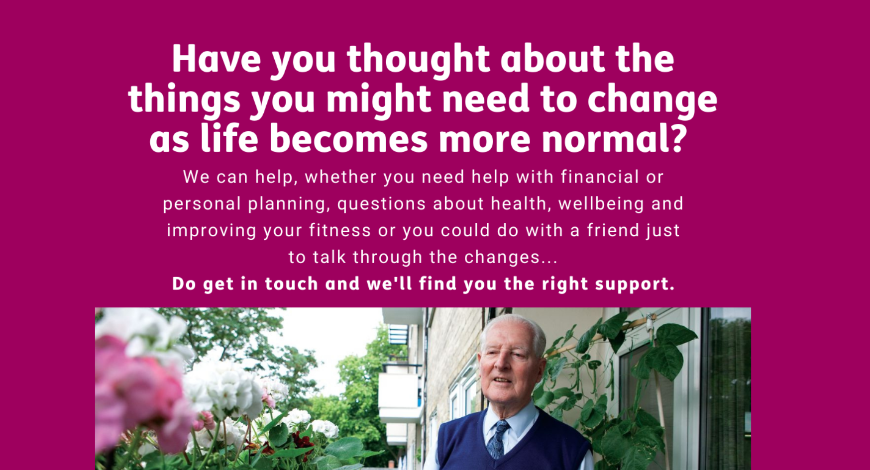 Age UK Northumberland wins funding to help over 50s living in Northumberland prepare for a Covid reset