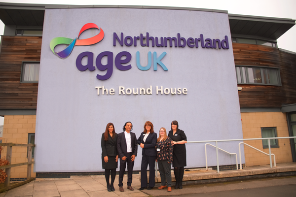 The Malhotra Group visit Age UK Northumberland