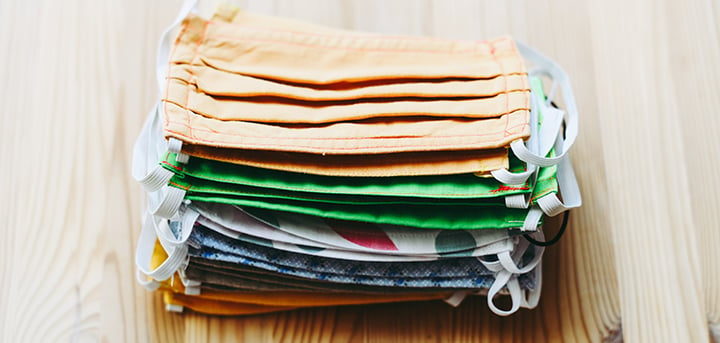 Photo of face masks lying on a table