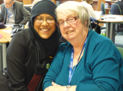 Sharing skills and making new friends