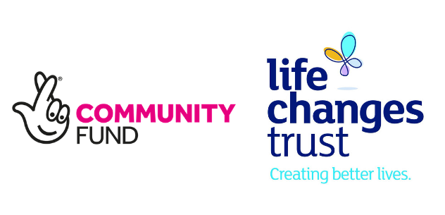 Lottery Community Fund logo and Life changes Trust logo