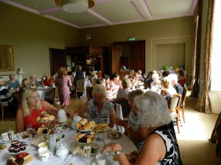 Guests enjoying afternoon tea at Rotherham Golf Club