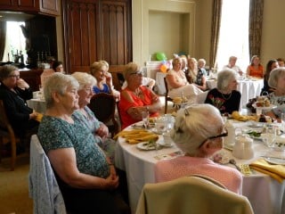 Guests enjoying afternoon tea