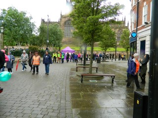 Big Walk 2017 - Walkers near All Saints Square