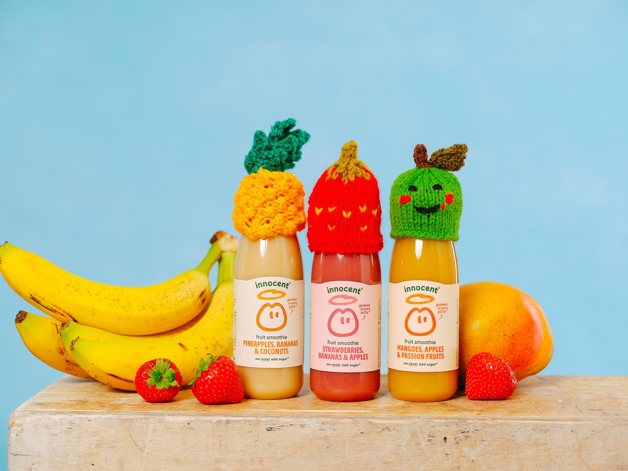 Strawberry pineapple apple hats.jpg
