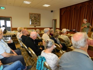 Brinsworth Good Companions Group listening to talk on bee keeping