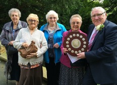 Bevan Crescent group members with the award