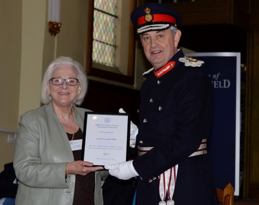Grey Matter Group member with the Duke of York Community Initiative award
