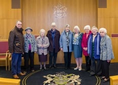 Thorpe Hesley group members meet the mayor Thorpe Hesley group members meet the mayor