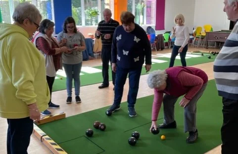 Indoor bowling can be great gentle exercise