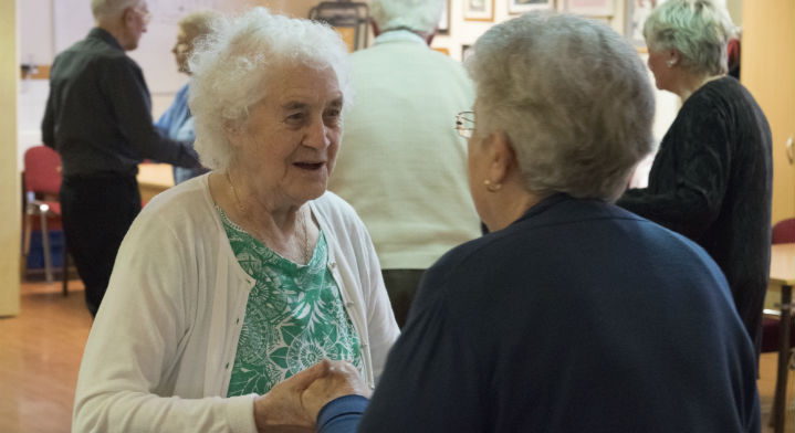 Two women at day club at Age UK Sheppey