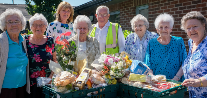 Day centre food donation