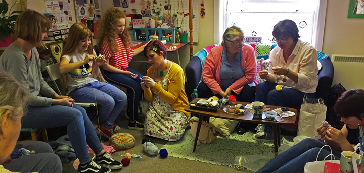 Gemma Manning-Bentley's Oswestry knitting group