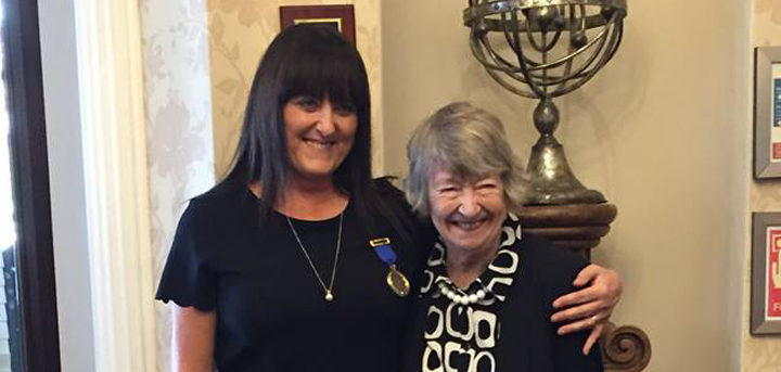 Trustee Anne Wignall and volunteer Margaret Lewis