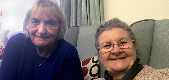 Day centre members Ethel and Marion