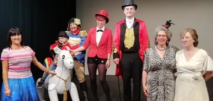 Participants in the Greatest Showman costume competition