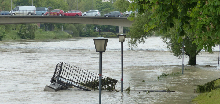 Flooding river