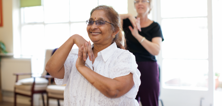 Older women exercising