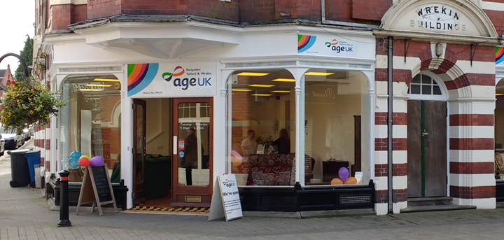 Age UK Shropshire Telford & Wrekin's charity furniture shop in Wellington