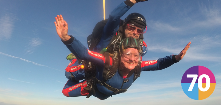 Sally Raw-Rees skydiving to raise money for Age UK Shropshire Telford & Wrekin