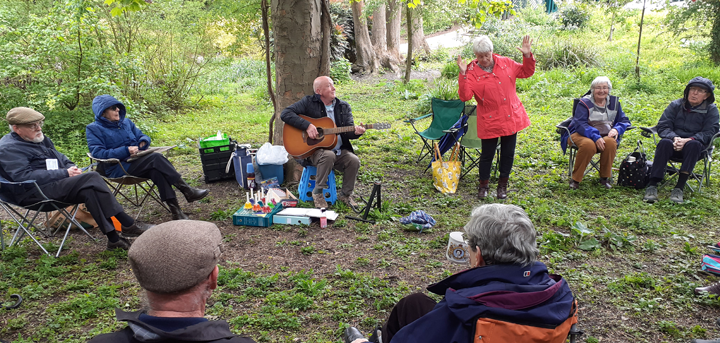 Members of our dementia support group at a picnic