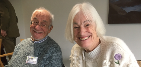Brett and Julia, members of Age UK Shropshire Telford & Wrekin's new dementia support group in Bishop's Castle