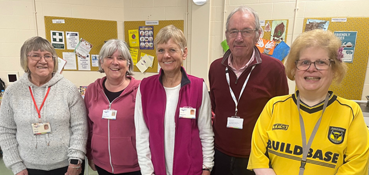 Volunteers at at Age UK Shropshire Telford & Wrekin’s Woodside day centre