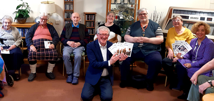 Chilcott Gardens residents with Age UK Shropshire Telford & Wrekin staff