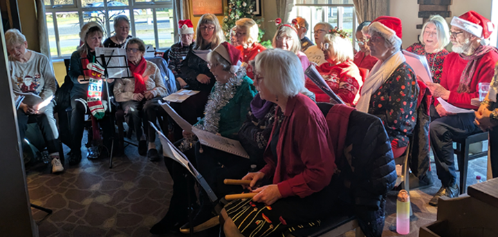 The Acorn Singers performing at The Fallow Field