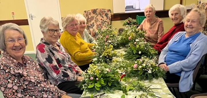 Ruth (pictured far left) with other day centre members
