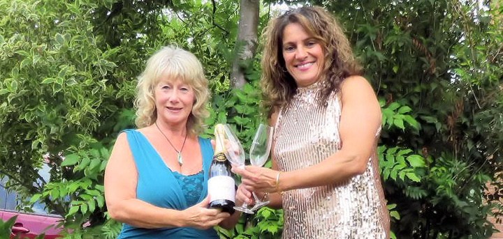 Business women and organisers of the Posh Frocks event, Kim Gilmour and Julie Kaur.