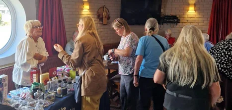 Coffee morning at The Saddlers pub in Shrewsbury