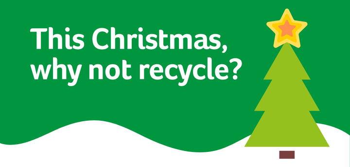 Christmas tree recycling graphic