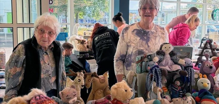 Local makers with their soft toys at Brew & Browse