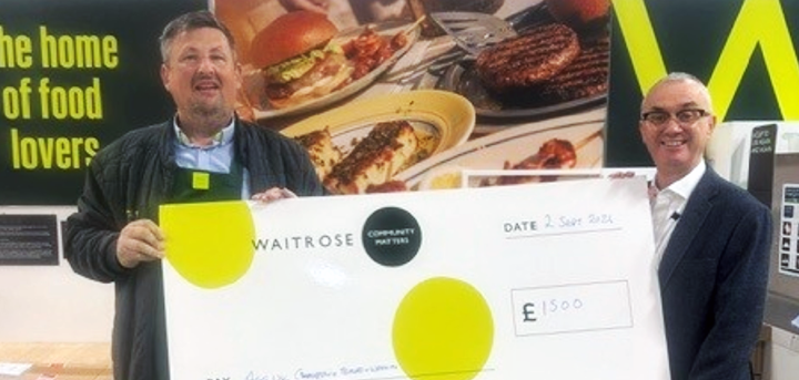 Waitrose Newport donating £1500 to Age UK Shropshire Telford & Wrekin