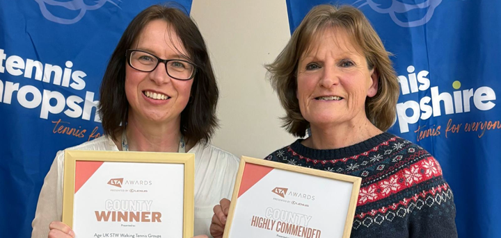 Award winners Emma Wilde and Jan Deane