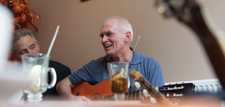 Older people at a singing group