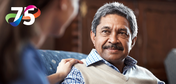Older man with companion