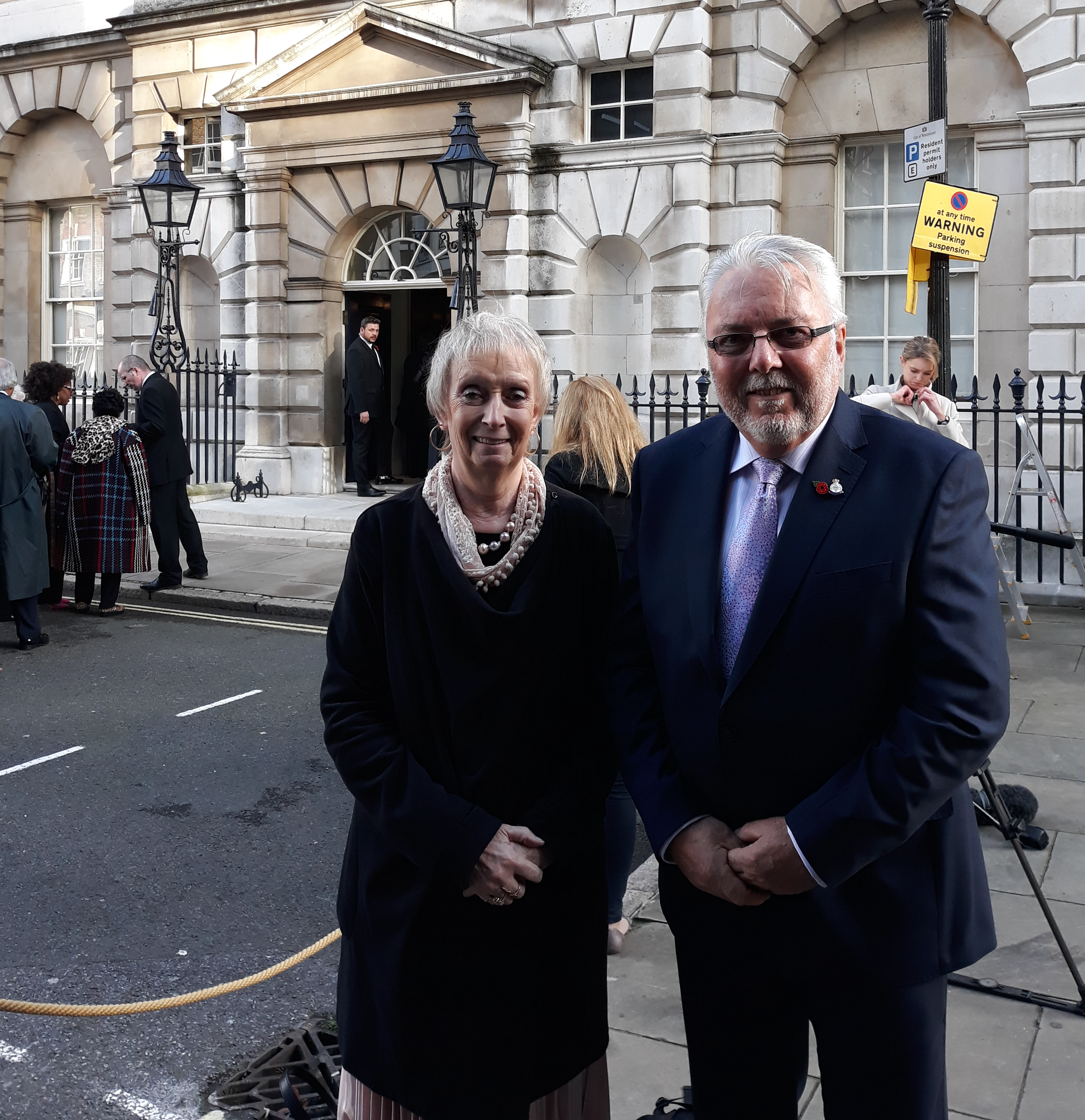 Les and Susan about to go for tea with Prince Charles