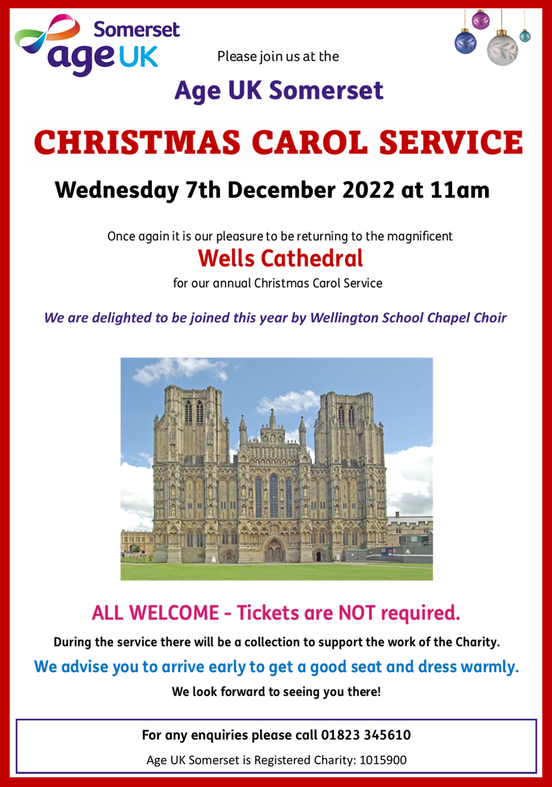 Christmas Carol Service 2022 poster