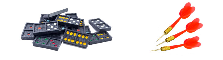 Dominoes and darts Dominoes and darts