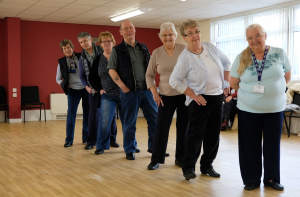 Line dancing at Meadowcroft