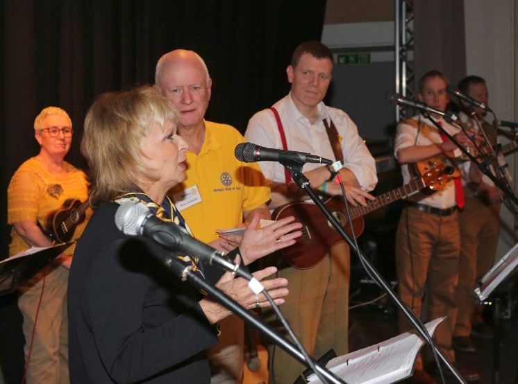 Sally Hutchinson with the Grand Old Uke of York