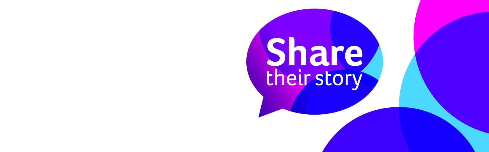 Share their story logo